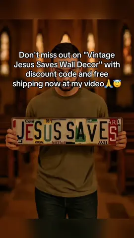Vintage Jesus Saves Wall Decor✌️👌