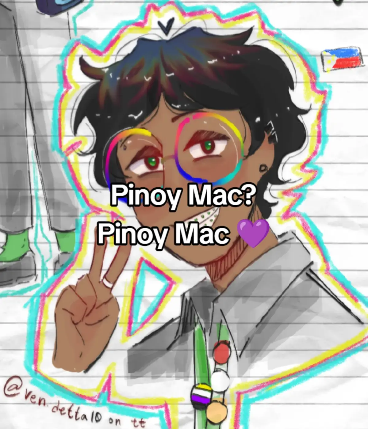 Low-key inspired by @/citrus_c0la's Mac doodles teehee #macdateeverything #dateeverything #fanart #art #artfyp 