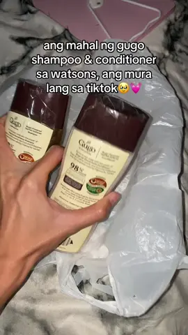 kung gusto mo ng natural shampoo & conditioner for hairfall, eto na yon!!🤭🥰 #gugoshampooandconditioner #hairfall #fyp 