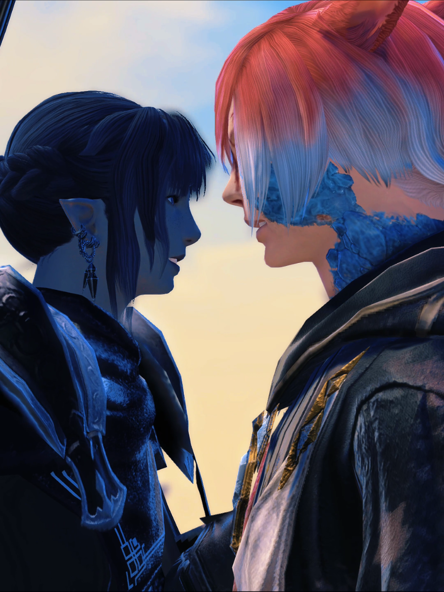 So... this is what I've been working on for the past month. A love letter to what I view as a near perfect character arc. Now, do I ship these two...? Yes-no-maybe-so. It's incredibly difficult for me because goddamn if G'raha isn't just a character study for 'yearning' and I am but a poor, hopeless romantic 😂 At the very least my canon carries a one-sided infatuation on G'raha's part. Whether or not it's returned at any point is up for heavy debate (my imaginary writer's room is just a chaotic mess of Inside Out emotes tossing wadded up crumples of paper at one another.)  Tbh the inspo sparked when I was listening to the song trending on a few other tiktoks and envisioned the scene at 36-39seconds in. I'm so ecstatic with how that one shot turned out.  There are so many moving parts in this video I can't even begin to tell you how long I spent working on it (this was so incredibly close to being a lyric video.) I would have had it out last weekend but that one week of 7.31 and the subsequent two (three?) emergency maintenance pushed back my schedule 😅 #ffxiv #ffxivtok #xivtok #ff14 #ffxivcommunity 