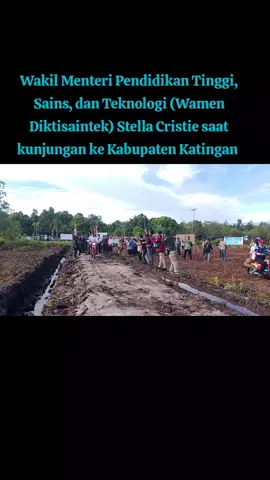 #KASONGAN Wakil Menteri Pendidikan Tinggi, Sains, dan Teknologi (Wamen Diktisaintek) Stella Cristie meninjau lokasi rencana pembangunan SMA Unggulan Garuda 