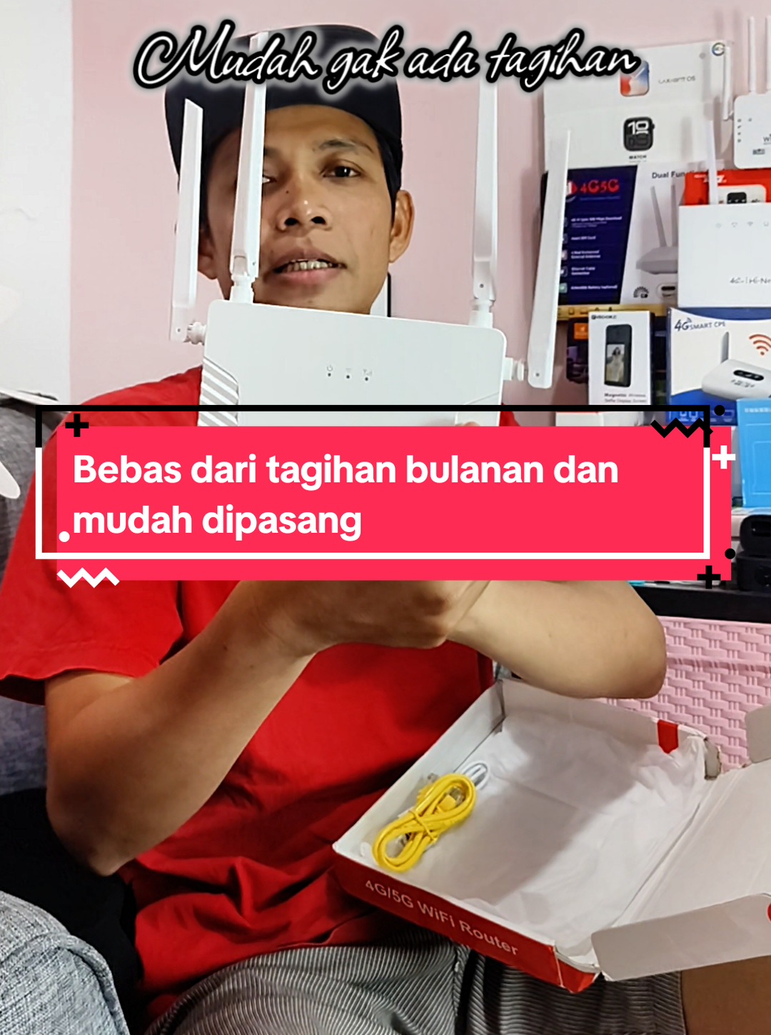 Mudah gak pakai ribet bebas tagihan #wifi  #internet  #ruter  #smartrouter  #modem 