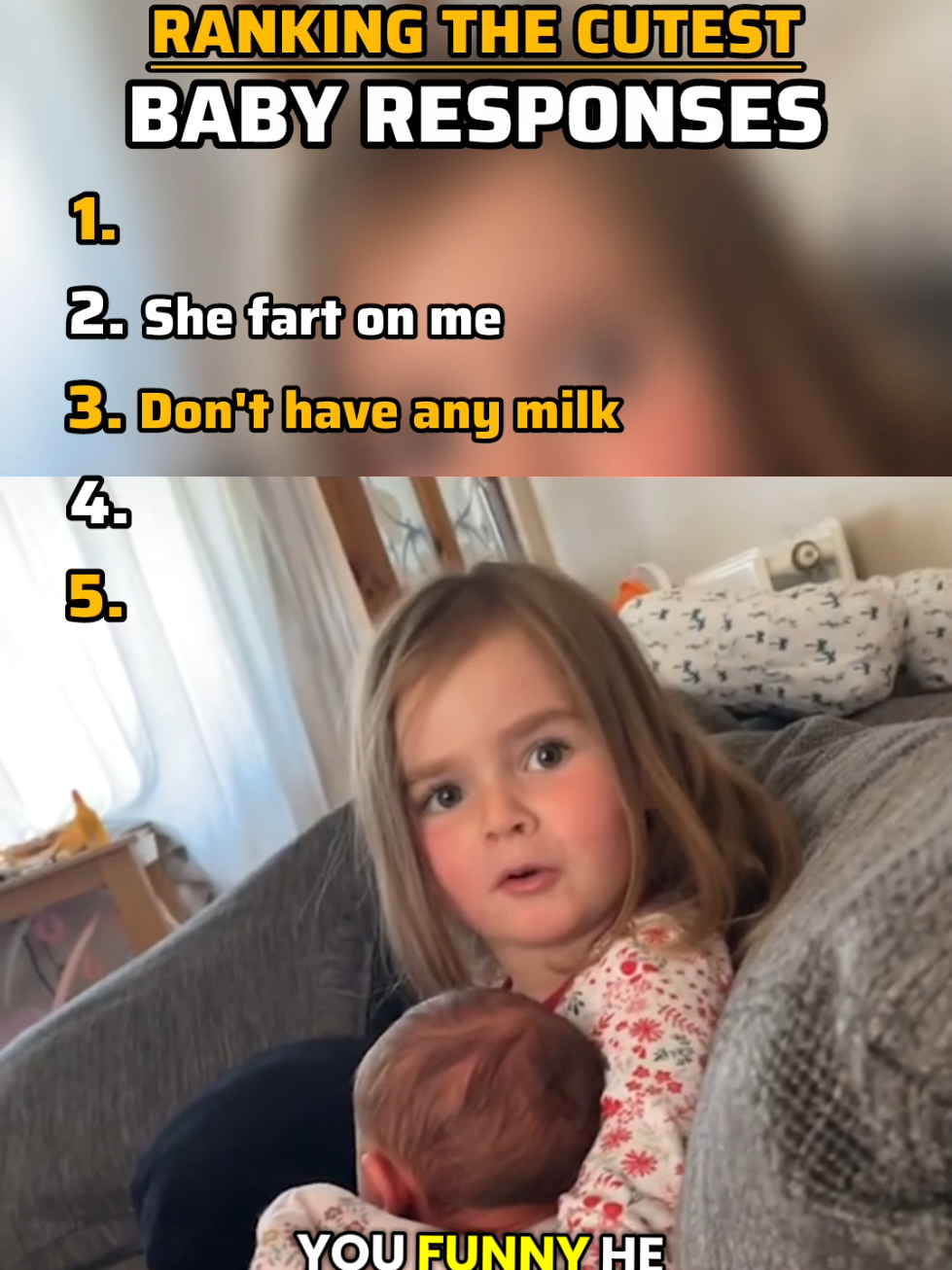 Ranking The Cutest Baby Responses #ranking #babyresponses 