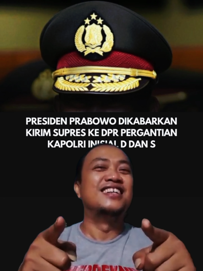 Isu hangat. Presiden Prabowo disebut telah mengirimkan Supres ke DPR terkait pergantian Kapolri, dengan calon berinisial D dan S. Bagaimana menurutmu, siapa yang bakal dipilih?  #Kapolri #Supres #Prabowo #DPR