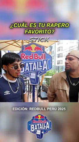 Y ¿CUÁL ES TU RAPERO FAVORITO?  #redbull #perú #freestyle #rap 