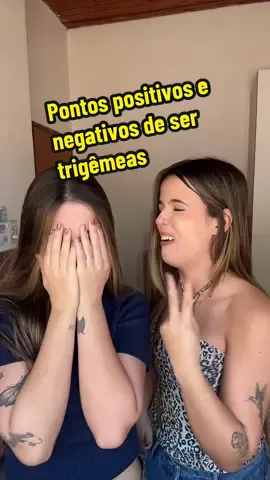 Pontos positivos e negativos de ser trigêmeas 😂 || @bibicorreiia @Juju @Sou eu, Kaká || #coisasdetrigemeas #gemeas 