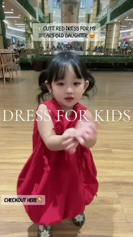 Ang gandaaa ng Reddressss ni IU 😍 #dressforkid #gabriela #cutebaby #ootdkids #dress 