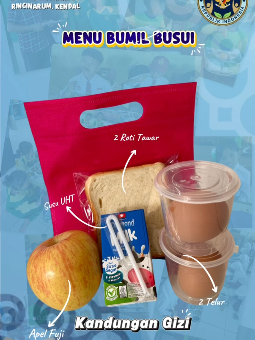 Menu MBG Selasa, 9 September 2025 SPPG ROWOBRANTEN RINGINARUM Menu Peserta Didik :  1. Nasi Putih 2. Semur Telur 3. Tumis Sawi Putih & Wortel 4. Tempe Goreng 5. Buah Pisang Menu Bumil & Busui : 1. Roti Tawar 2  2. Telur 2 3. Susu 4. Buah Apel Jumlah Penerima manfaat : 3.442 penerima #mbg #sppg #sppgrowobranten #bgn #makanbergizi 