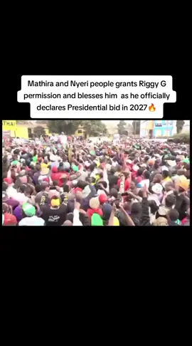 DCP Party Leader HE. Gachagua officially declares his Presidential Candidature. He says he is ready to take Kasongo home. #riggyg #nyeri #shujaahumphrey 