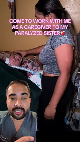 Caregiver routine for paralyzed sister #doctorreacts #caregiver #paralyzed 