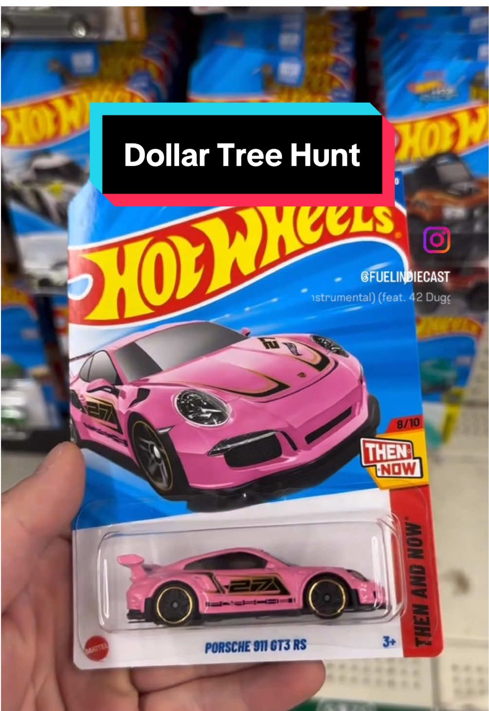 Finally came across some full pegs at Dollar Tree #hotwheels #hotwheelshunter #diecast #hotwheelscollector #porsche 