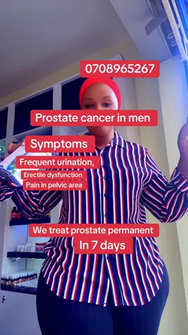 How to know that u have prostate cancer, erectile dysfunction, urinating all the time , come get treated 