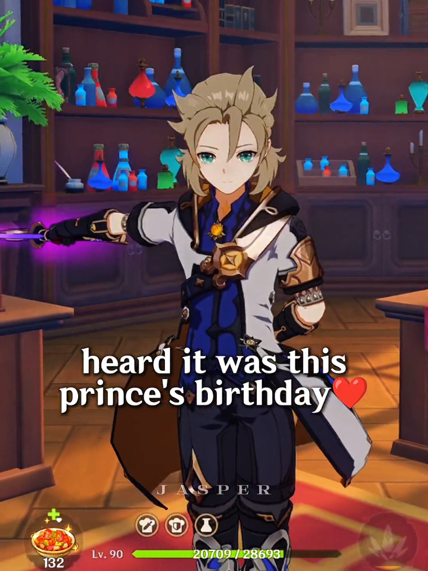 happy birthday to him😚 @father_lyney  #GenshinImpact #hoyocreators #albedo #albedogenshinimpact #mondstadt 