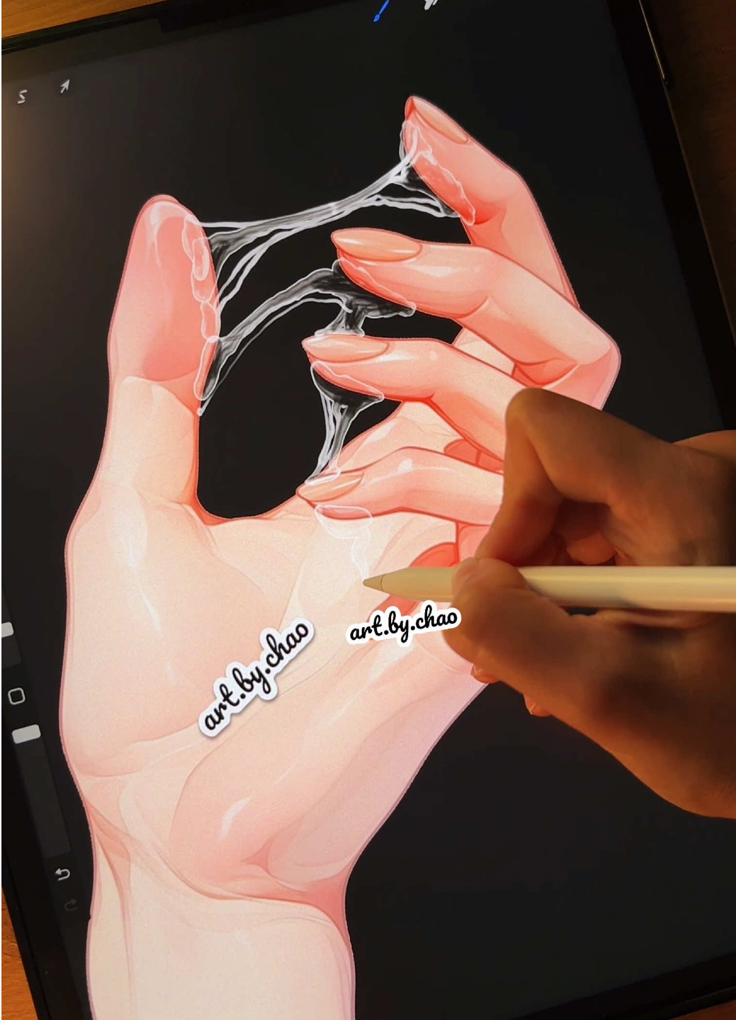 Guys, sorry for noisy watermark - I’m just trying to fight theft and deception 🫣😂 ✏️ Procreate Liquid Flow Brushes 📥 Download here: artbychao.co 🔗 Link in bio  #procreate #procreatebrushes #procreatebrush #procreatetips #procreatetutorials  