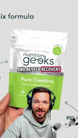 🏋️ Nutrition Geeks Pure Creatine Monohydrate – Strength & Recovery Gains #CreatinePowder #NutritionGeeks #GymLifeUK #WeekendSale #FYP 