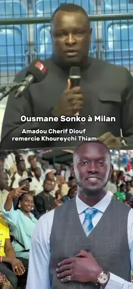 🚨 🎥 • Le ministre Secrétaire d’Etat chargé des sénégalais de l’extérieur *Amadou Cherif Diouf* remercie *Khouraichi Thiam* Administrateur du FAISE en direct devant le Premier Ministre Ousmane Sonko à Milan pour l’excellent travail abattu👏🏾🇸🇳