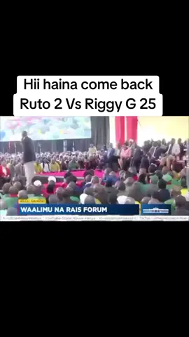 Riggy G come back to Ruto on his education levels 😅😂 #riggyg #nyeri #shujaahumphrey 