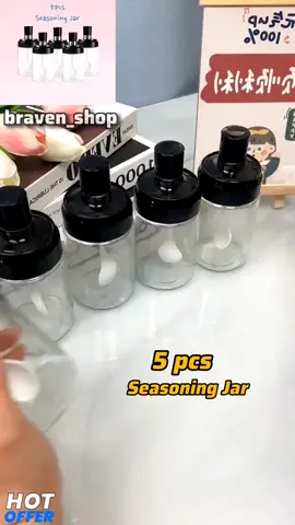 “Kitchen hack unlocked 😍 5pcs jars for only ₱92 ✨ Add to cart NOW! 🛒  #kitchenessentials #budolfinds #HomeOrganization #TiktokMadeMeBuyIt #SaleNgayon