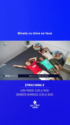 Mâine, de la 14:30, urmăriți o nouă ediție Asta-i România! 🤩 🔵 Veți vedea o lecție de omenie care ne inspiră pe toți: patru frați sărmani, abandonați de mamă și crescuți cu greu de tată, au primit ajutorul la care nu îndrăzneau să viseze vreodată. 🔵 Dintr-un bordei rece și întunecos, copiii s-au mutat într-o casă nou construită, unde în sfârșit pot zâmbi și visa. #stirilekanald #kanaldromania #showbiz