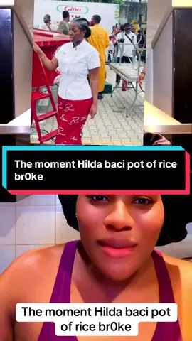 The moment Hilda baci pot of rice br0ke#hildabaci #cookingathometiktoktv #jollofrice 