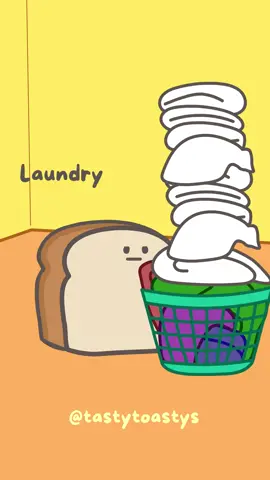 Staring at the clean pile like it’ll fold itself👀🧺 #tastytoastys #relatable #laundry #cleaning #procrastination Audio credits: @Sad Nuggie 