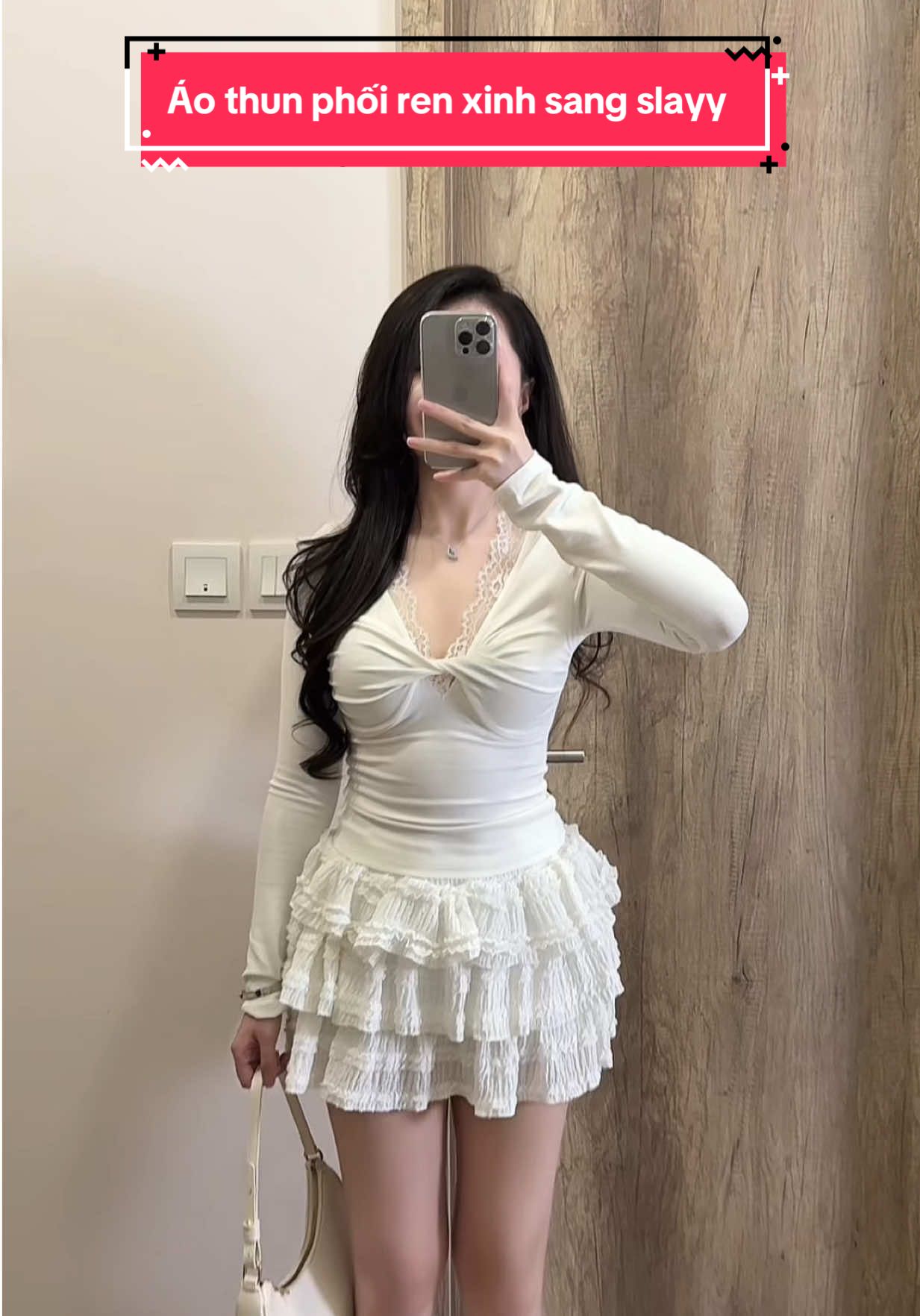 Chiếc áo thun phối ren xinh sang mà slayy lắm ý #aothunnu #aokieu #aokieuhottrend #thoitrangnu #hottrend 