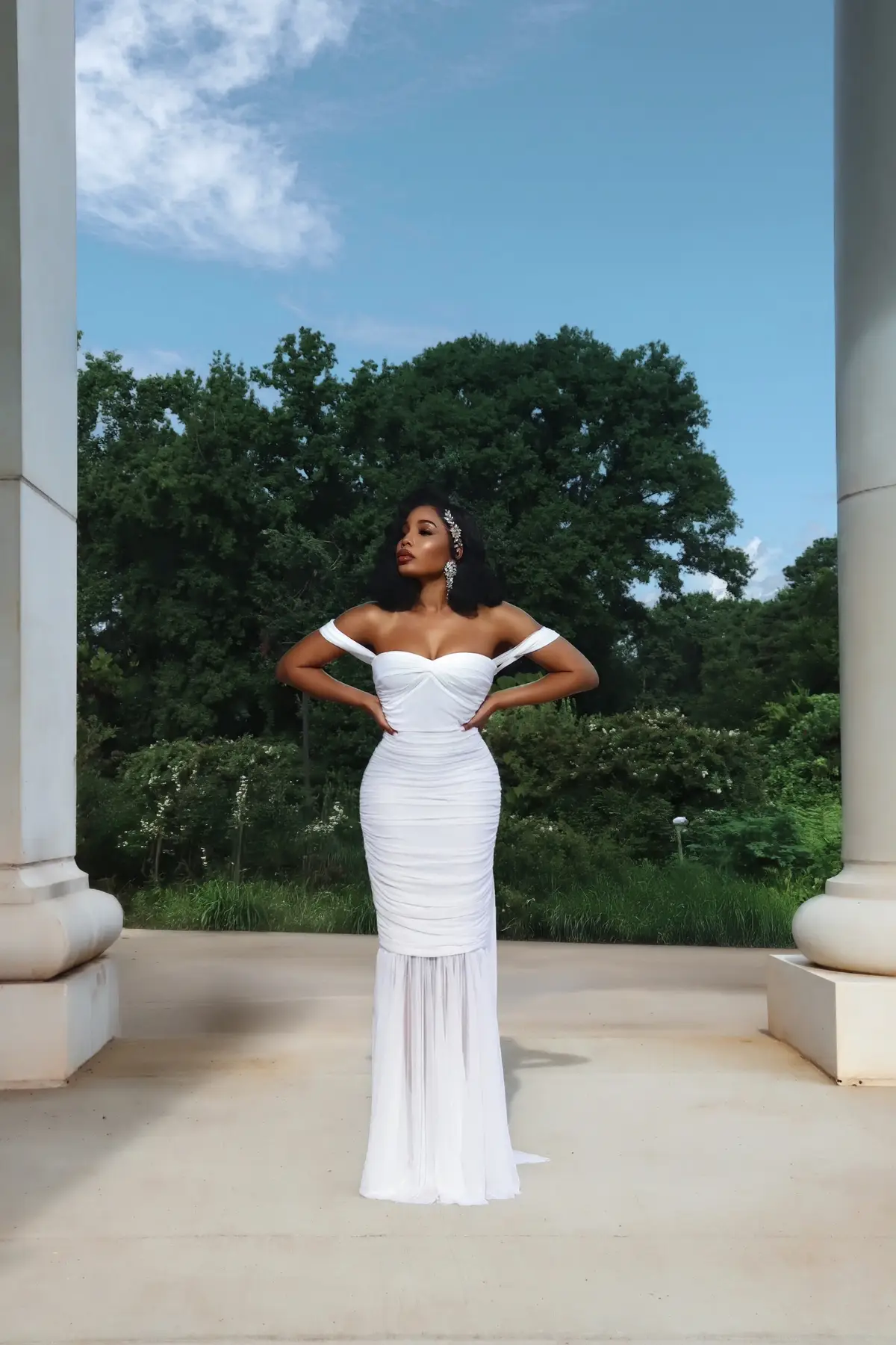 #hollywoodhillswife #normakamali #winterwhite #wedding #luxurybride 