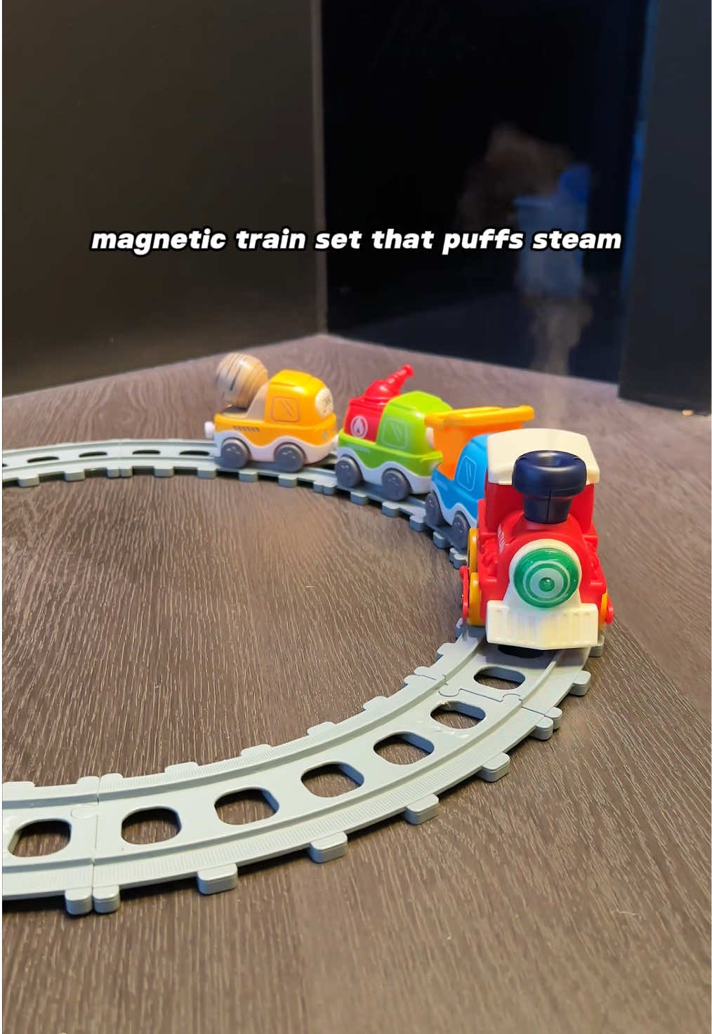 Sasha loves her spray train! 🚂💦#toys#kidstoy#train#traintoys#usa  
