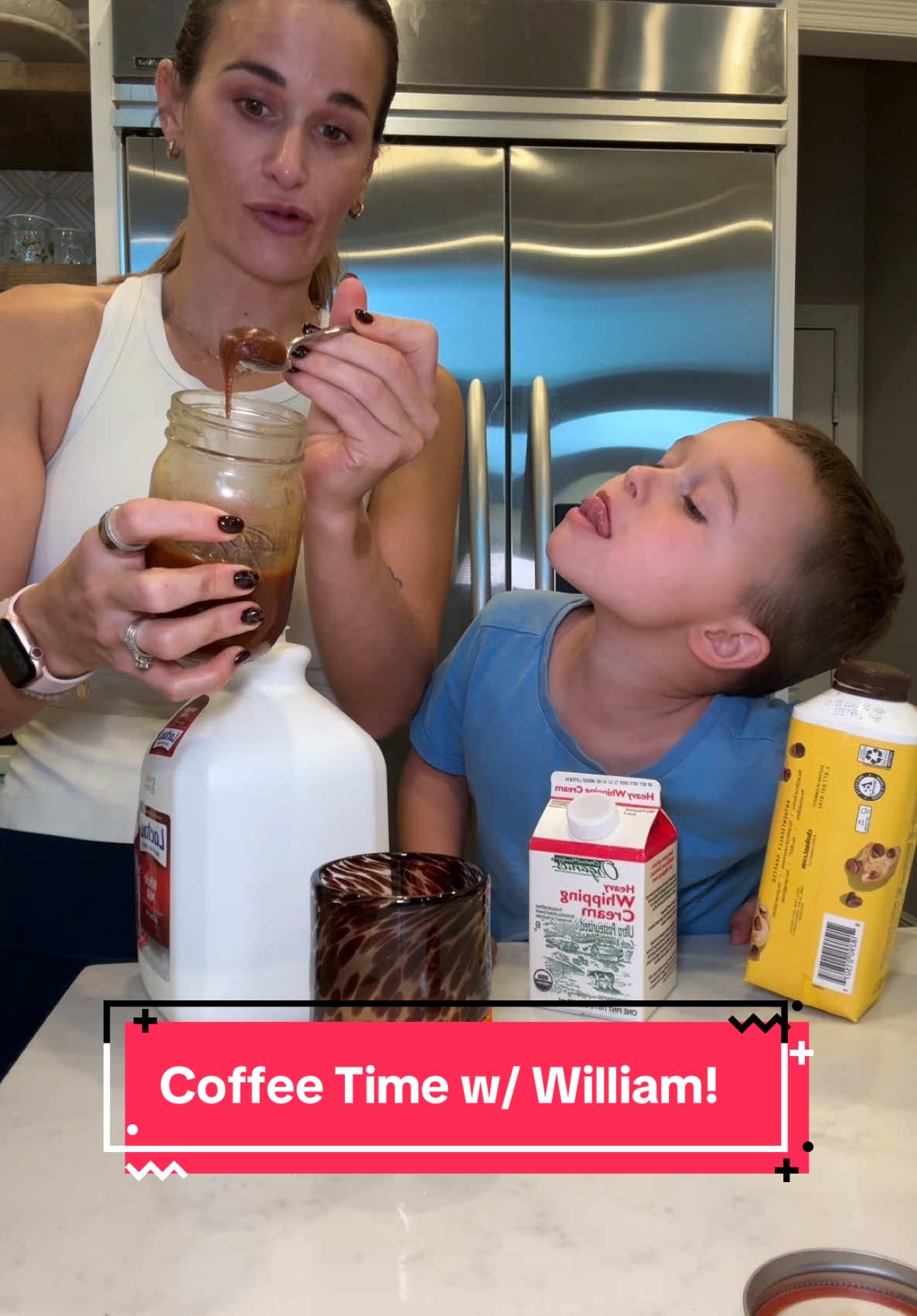 Coffee time with William! ☕️💩😂 #coffee #weekend #toddler #MomsofTikTok #funny #fyp 