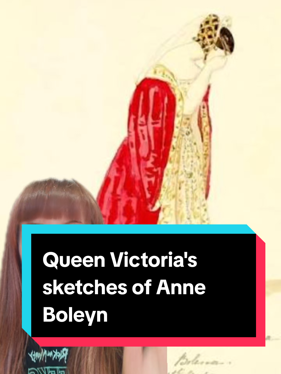 Queen Victoria's sketches of Anne Boleyn. The tragic Queen may have been young Victoria's 'roman empire'. Also- Victoria's Philippa of Hainault costume #queenvictoria #anneboleyn #History #queensofengland #englishhistory 