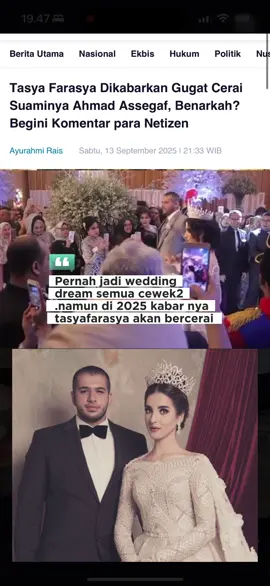Mudahan gak benar terjadi #tasyafarasya #bercerai 