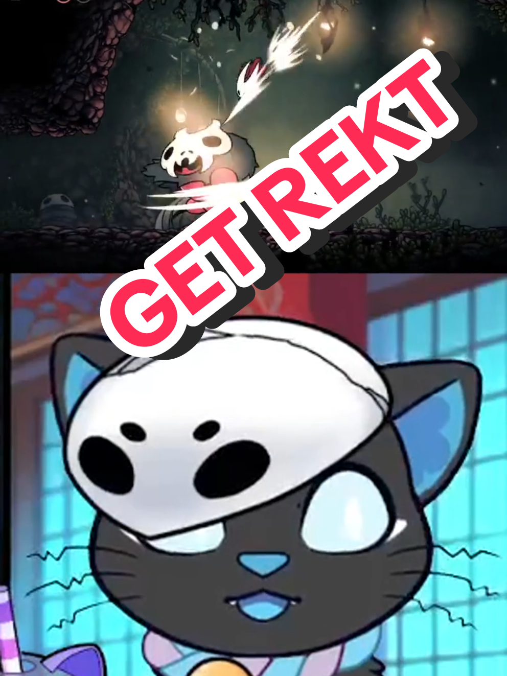 Silksong is going well so far 😆 I managed to stubbornly muscle my way to Hunter's March lol #Silksongspoilers #ENvtuber #Twitchstreamer #Twitchclips #gamercat 