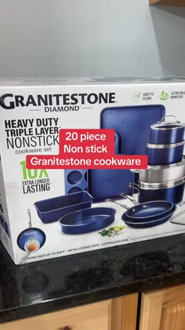 Granitestome 20 piece non stick bakeware set!  #granitestone #cookeware #nonstickpsns #potsandpans #tiktokshopcreatorpicks 