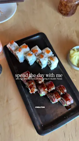 one of my goals with content creation will always be to inspire more people to live a healthy, abundant lifestyle & really live life to the fullest ❤️ #Vlog #spendthedaywithme #atx #dinner #austintx #sushi #besties #comewithme 