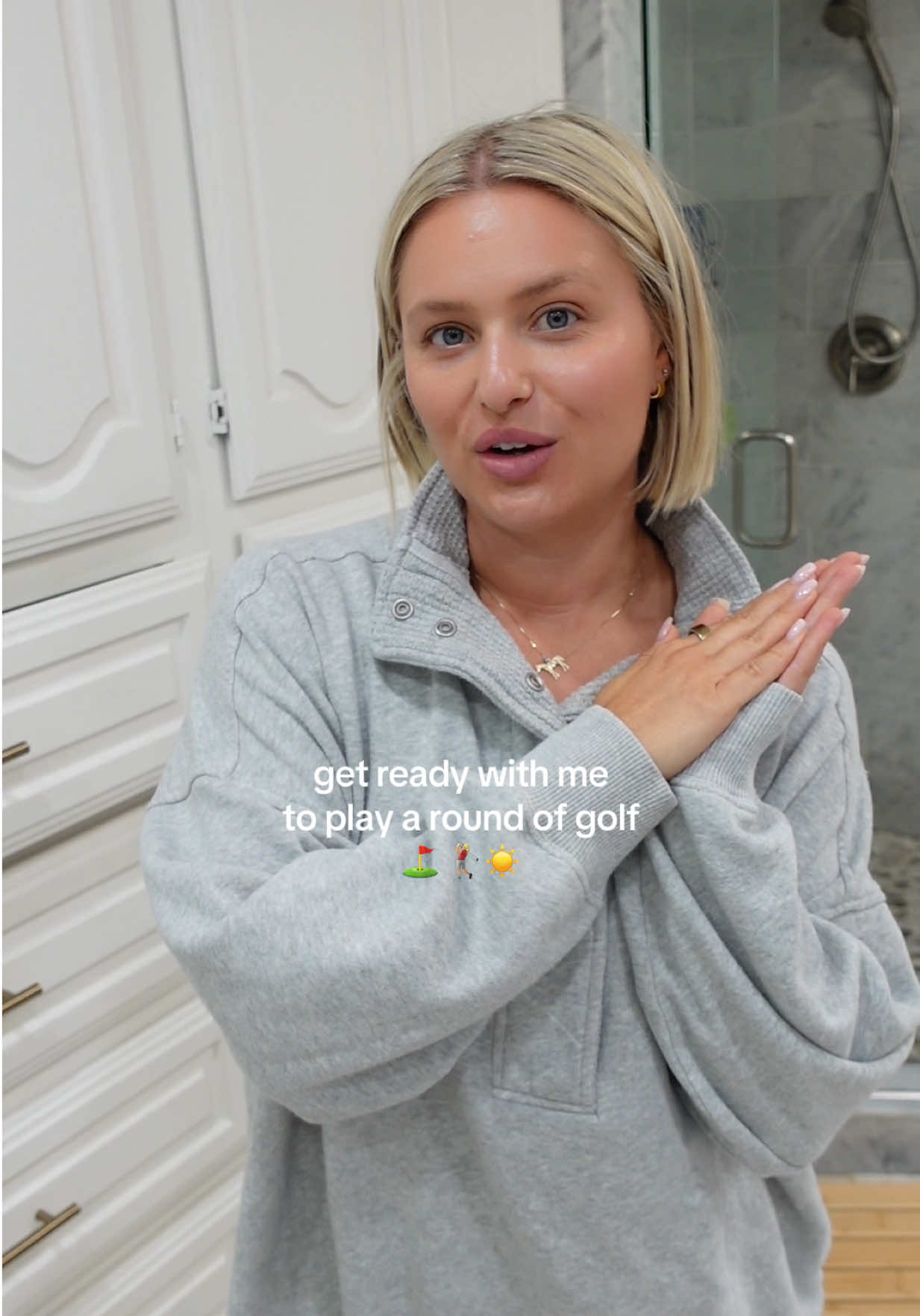 get ready with me for another outing on the golf course #womensgolf #golftok #girlgolf #golfoutfit #girlgolfer 