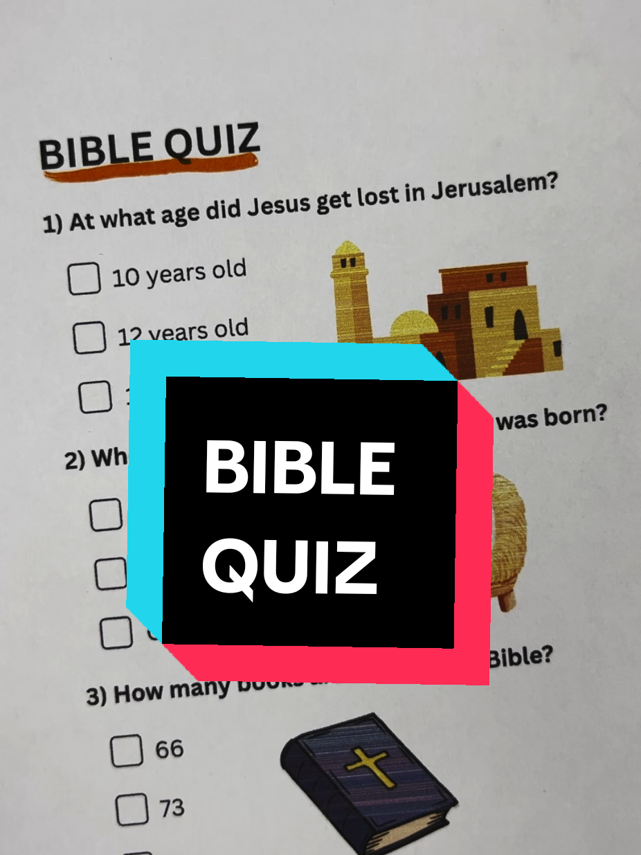 Bible Quiz - Can you get 7/7? #bible #jesus #quiz #quiztime #trivia 