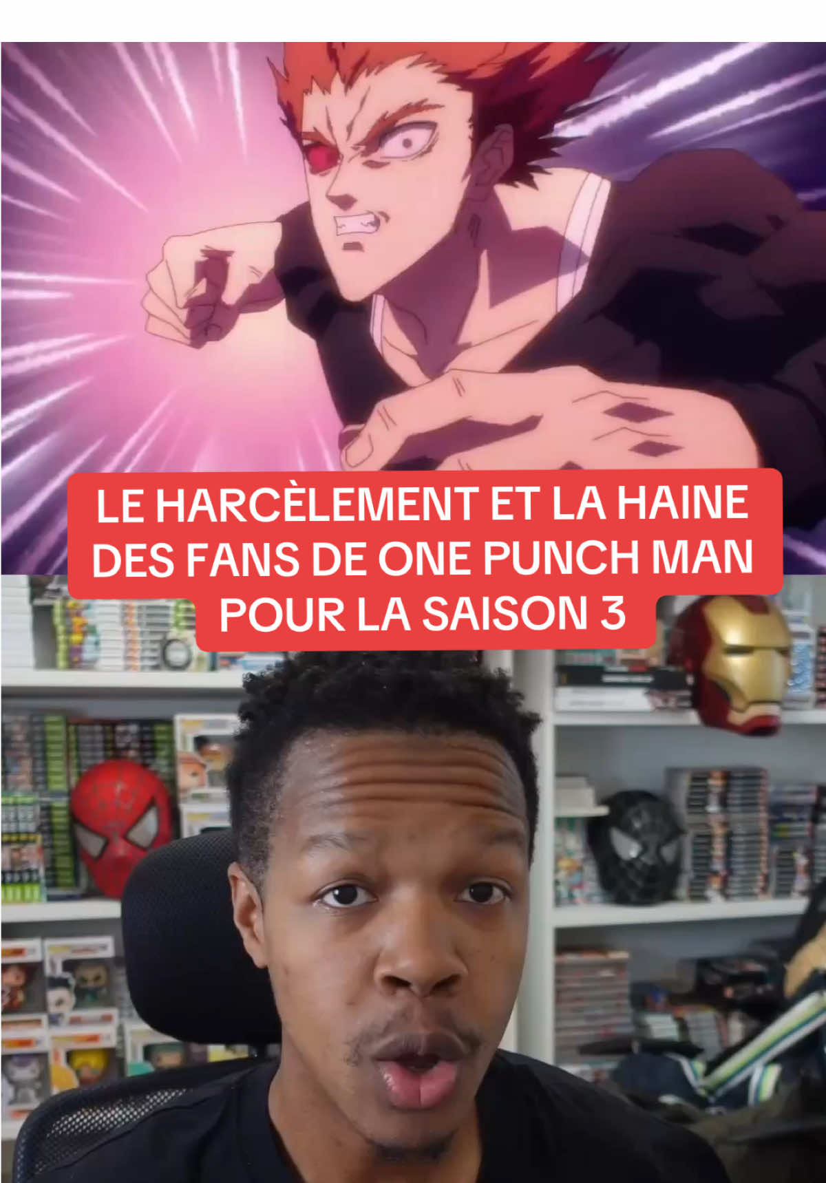 Parlons du  harcèlement des fans de One Punch Man saison 3 (pour la qualité de l’animation) 😅 #saitama #garou #onepunchman 