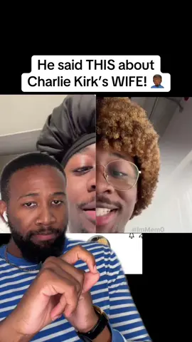 He said THIS about Charlie Kirk’s WIFE! 🤦🏾‍♂️ #america #maga #trump