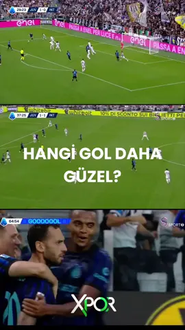 Juventus - Inter maçı 2 Türk 3 Gol. Sence Hangi Gol Daha Güzeldi. Hakan Çalhanoğlu mu? Kenan Yıldız mı? #inter #juventus #kenanyıldız #hakançalhanoğlu #goal 