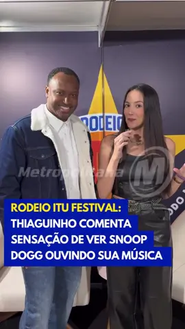 Made in Brazil! 😍🇧🇷 Thiaguinho comentou sobre a sensação de ver Snoop Dogg ouvindo a música 