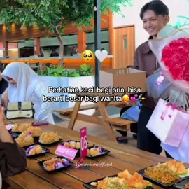 Perhatian kecil bagi pria, bisa berarti besar bagi wanita🥰💕✨ #wanita #pria #pasangan #pacaran #suamiistri 