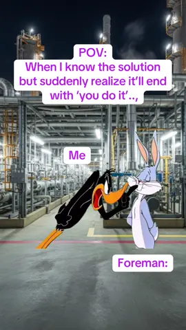 When I know the solution but suddenly realize it’ll end with ‘you do it’.., #refinery #workmemes  #oilngass #foreman #maintenance 