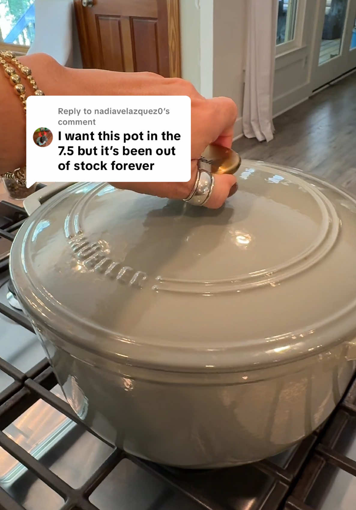Replying to @nadiavelazquez0 The most gorgeous cast-iron Dutch oven to ever exist!😍 Fully enamel coated for easy cleaning, oven safe up to 500 degrees, you can literally cook anything in this and it just always looks so good! All the benefits of cast iron cooking without all the maintence! @MÜELLERHOME #castiron #dutchoven #kitchenessentials #cookware #kitchenmusthaves 