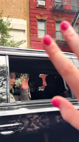 Jk leaving the Calvin Klein show. To be so close to him was actually insane and idt I’ll ever get over it #jungkook #nyfw 