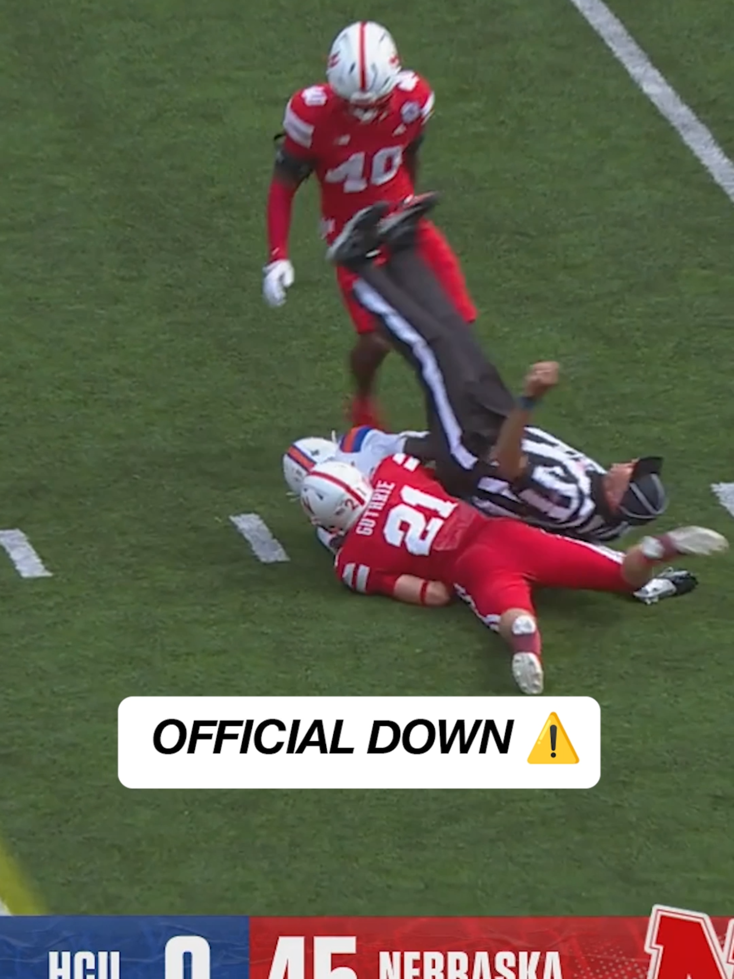 At least he still threw the flag 😂 #cfb #CollegeFootball