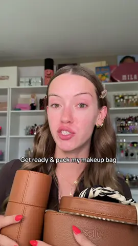 Get ready & pack my makeup bag for Italy ✨ #packmybag #MakeupRoutine  #makeupfavorites #packwithme 