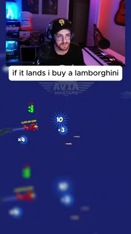 if it lands i buy a lamborghini#aviamaster #unemployed #aviation #streamer #lamborghini 