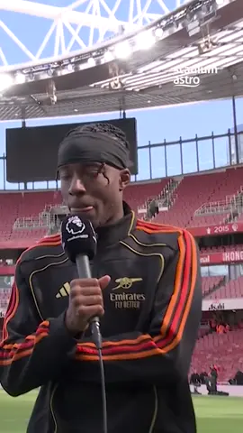 Noni Madueke on rising above his competition at the right wing spot after his performance vs Nottingham Forest tonight Catch the full interview on Stadium Astro's YouTube Channel 📲 #AstroPL #ARSNFO #PremierLeague #Arsenal 