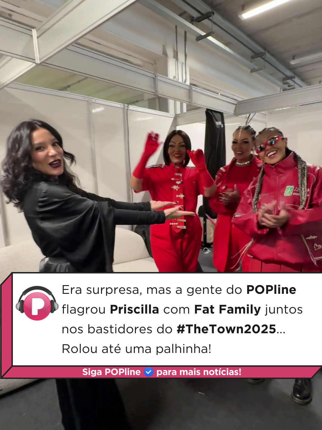 Vai ter Fat Family no show da Priscilla no #TheTown2025, sim! Quer surra de vocais, mores? Então toma! Conseguimos a primeira imagem desse encontro maravilhoso... Veja!
