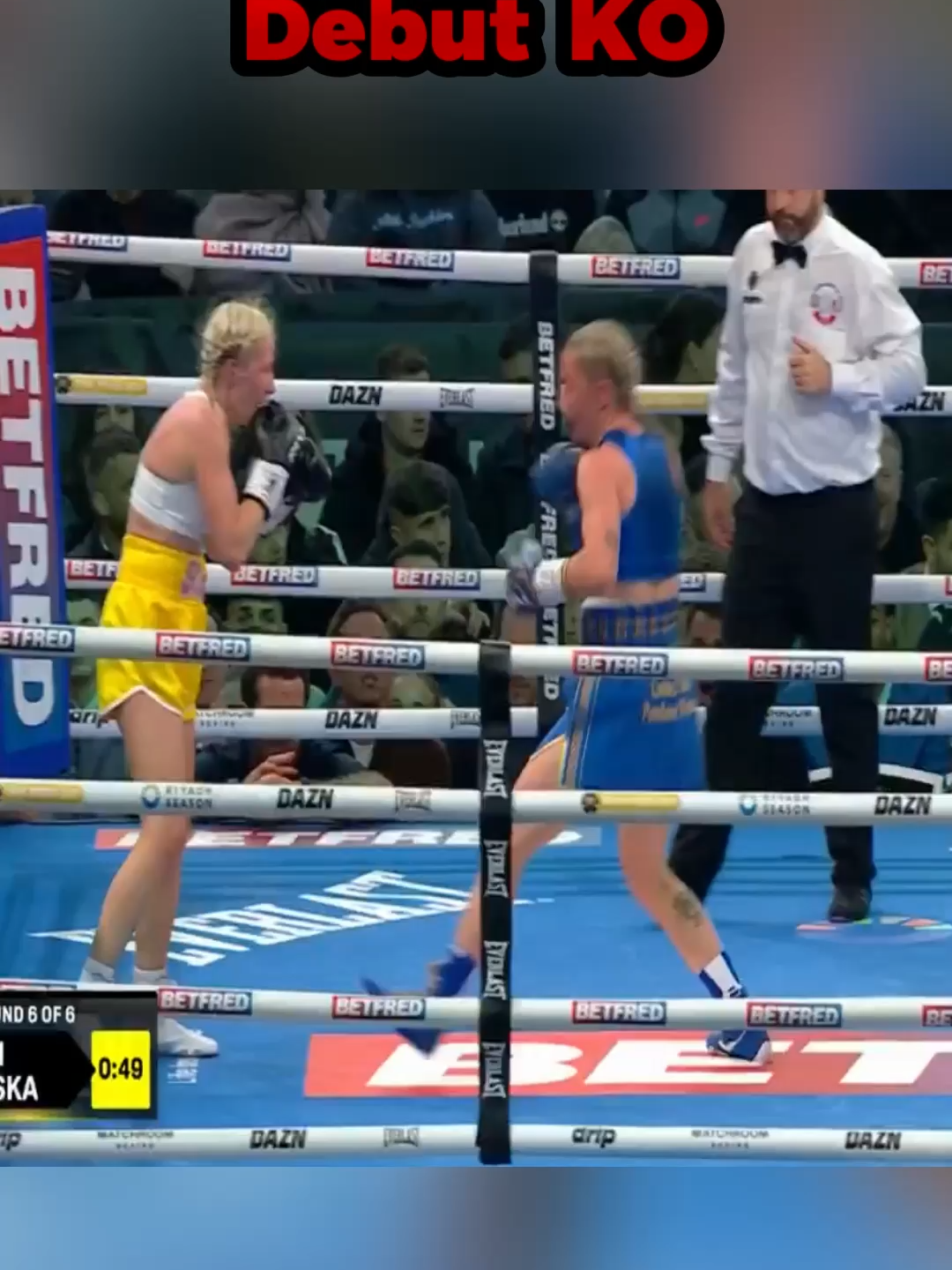 Molly Mcann Gets The KO On Her Debut #boxing #knockout #mollymccann #meatball